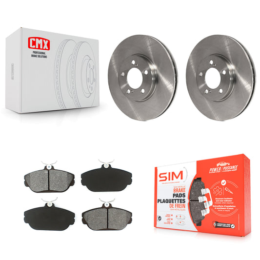 [Avant] Kit de Disque et plaquette (semi-métallique) de frein pour 2001-2002 Ford Taurus avec Police or Taxi Package K8S-100116