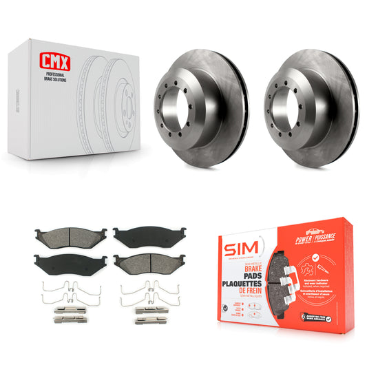 [Avant] Kit de Disque et plaquette (semi-métallique) de frein pour Ford F-59 Commercial Stripped Chassis F-53 Motorhome K8S-100117