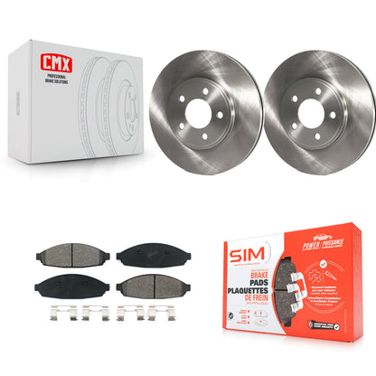[Avant] Kit de Disque et plaquette (semi-métallique) de frein pour Ford Crown Victoria Mercury Grand Marquis Lincoln Town Car Marauder K8S-100132