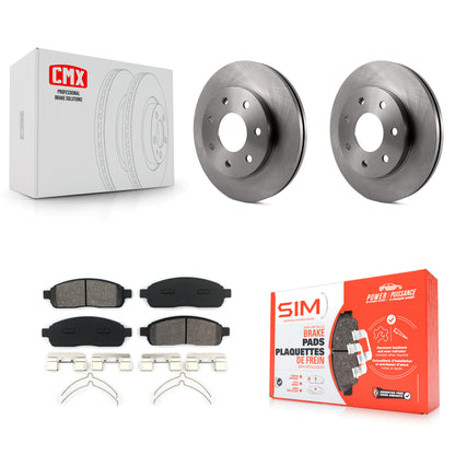 [Avant] Kit de Disque et plaquette (semi-métallique) de frein pour Ford F-150 Lincoln Mark LT 4WD K8S-100134