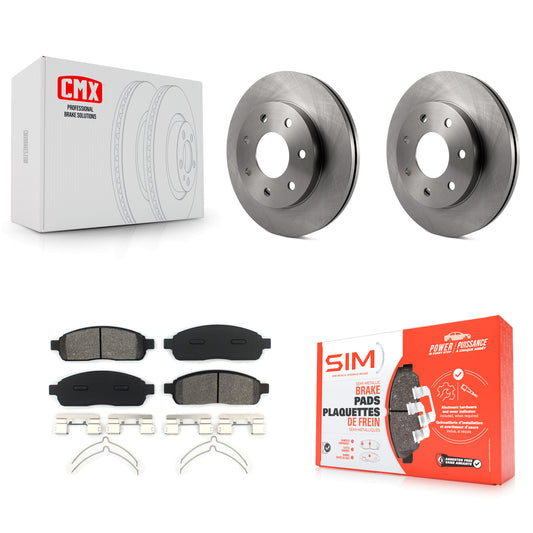 [Avant] Kit de Disque et plaquette (semi-métallique) de frein pour Ford F-150 Lincoln Mark LT 4WD K8S-100134