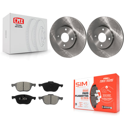 [Avant] Kit de Disque et plaquette (semi-métallique) de frein pour 2005-2007 Ford Focus K8S-100145