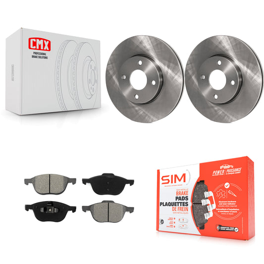 [Avant] Kit de Disque et plaquette (semi-métallique) de frein pour 2005-2007 Ford Focus K8S-100145
