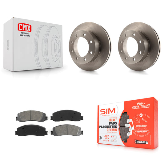 [Avant] Kit de Disque et plaquette (semi-métallique) de frein pour Ford F-350 Super Duty F-450 K8S-100148