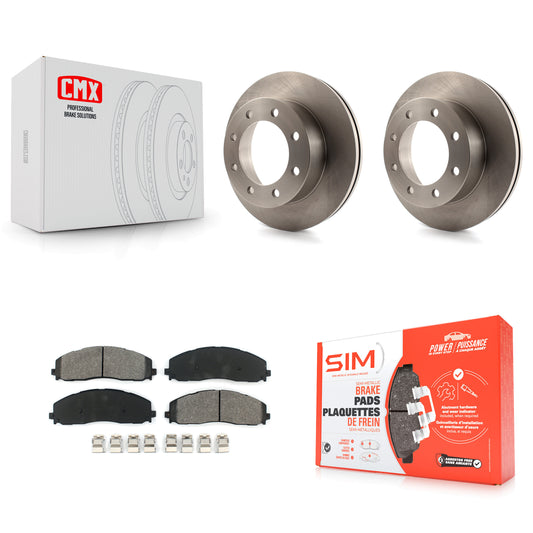 [Avant] Kit de Disque et plaquette (semi-métallique) de frein pour 2013 Ford F-350 Super Duty 4WD avec Dual Rear Wheels K8S-100150