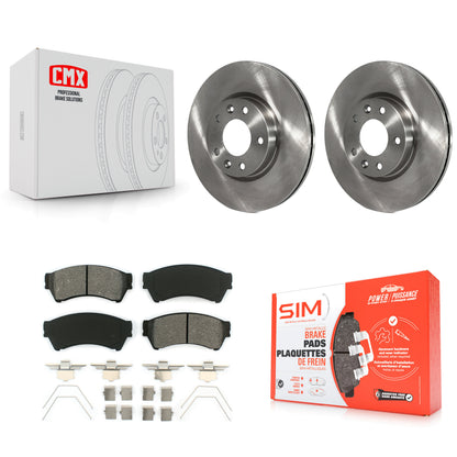 [Avant] Kit de Disque et plaquette (semi-métallique) de frein pour Ford Fusion Mazda 6 Lincoln MKZ Mercury Milan Zephyr K8S-100151