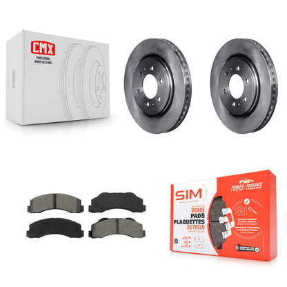 [Avant] Kit de Disque et plaquette (semi-métallique) de frein pour Ford F-150 Expedition Lincoln Navigator K8S-100155