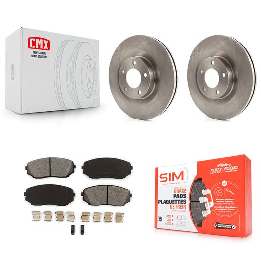 [Avant] Kit de Disque et plaquette (semi-métallique) de frein pour Ford Edge Lincoln MKX K8S-100156