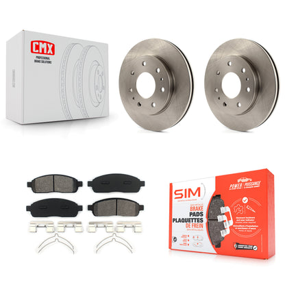 [Avant] Kit de Disque et plaquette (semi-métallique) de frein pour 2009 Ford F-150 avec 7 Lug Wheels K8S-100162