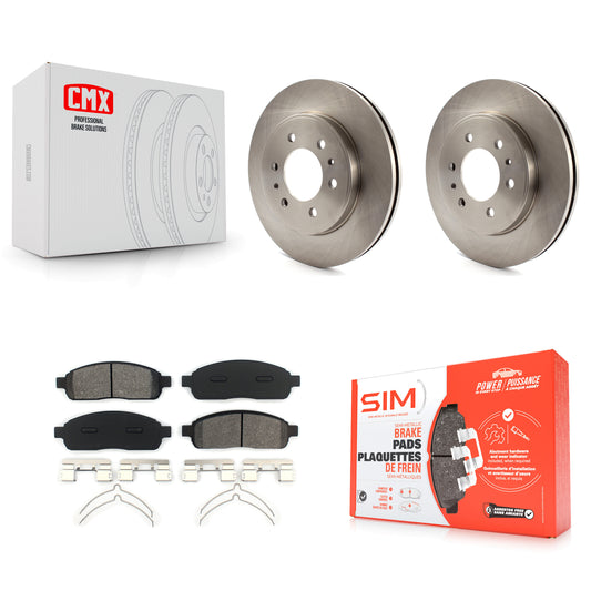 [Avant] Kit de Disque et plaquette (semi-métallique) de frein pour 2009 Ford F-150 avec 6 Lug Wheels K8S-100163