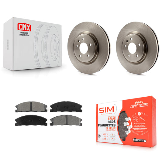 [Avant] Kit de Disque et plaquette (semi-métallique) de frein pour 2013 Ford Explorer Sport avec Heavy Duty Brakes K8S-100167