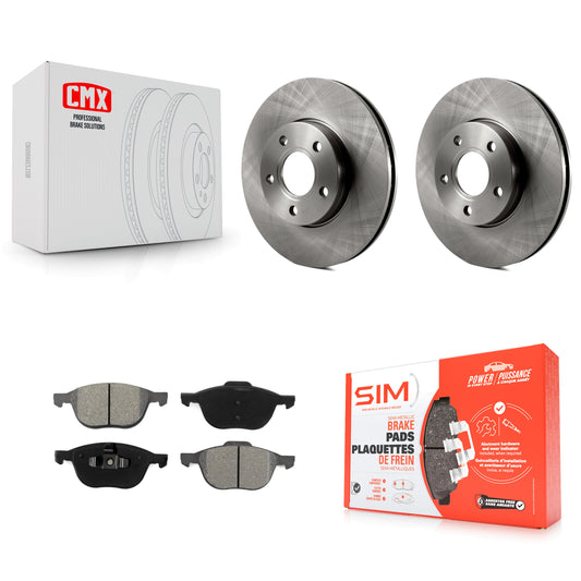 [Avant] Kit de Disque et plaquette (semi-métallique) de frein pour Ford Focus C-Max K8S-100172