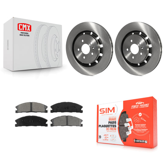 [Avant] Kit de Disque et plaquette (semi-métallique) de frein pour Ford Explorer Taurus Flex Police Interceptor Utility Lincoln Sedan MKS MKT Special Service K8S-100173