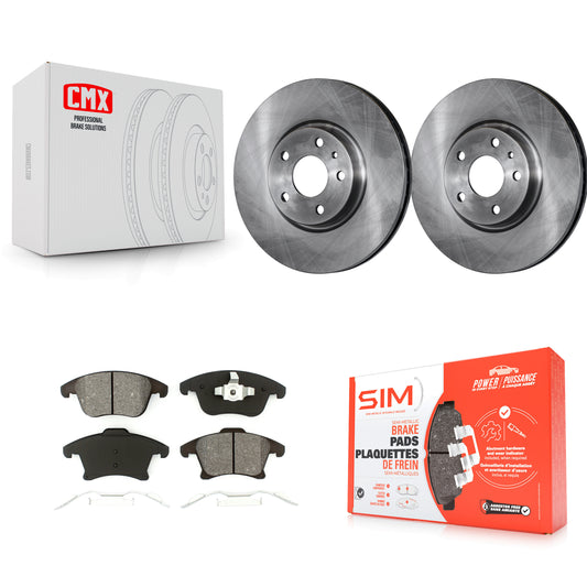 [Avant] Kit de Disque et plaquette (semi-métallique) de frein pour Ford Fusion Lincoln MKZ K8S-100174