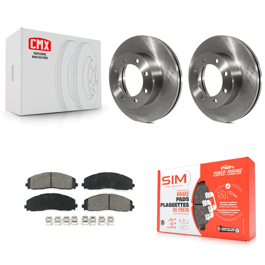 [Avant] Kit de Disque et plaquette (semi-métallique) de frein pour Ford F-250 Super Duty F-350 F-450 K8S-100176