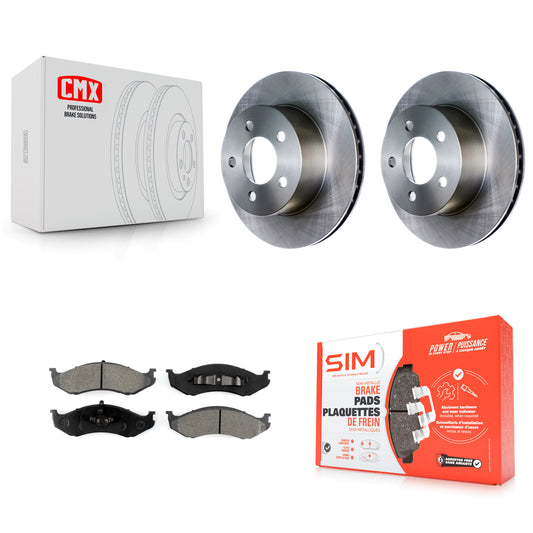[Avant] Kit de Disque et plaquette (semi-métallique) de frein pour Jeep Wrangler Cherokee Grand Comanche Wagoneer TJ K8S-100181