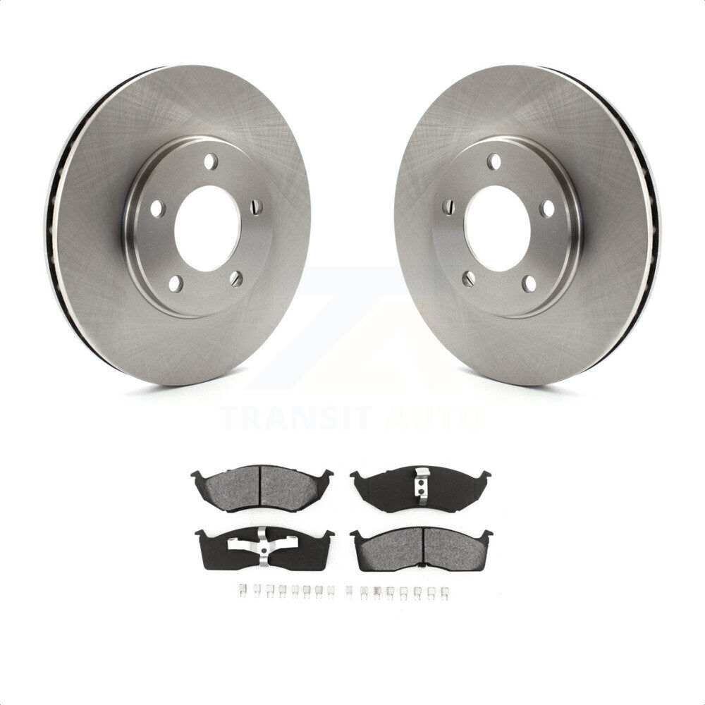 [Avant] Kit de Disque et plaquette (semi-métallique) de frein pour 1996 Dodge Grand Caravan Plymouth Chrysler Town & Country Voyager avec 15" Factory Wheels or 16" K8S-100184 par Transit Auto