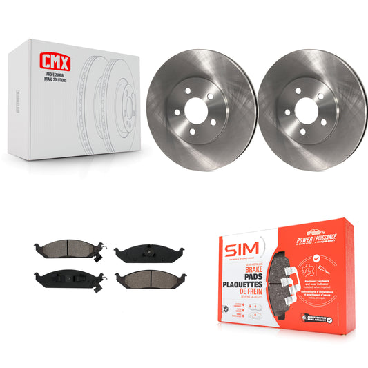 [Avant] Kit de Disque et plaquette (semi-métallique) de frein pour Dodge Stratus Chrysler Cirrus Plymouth Breeze K8S-100189