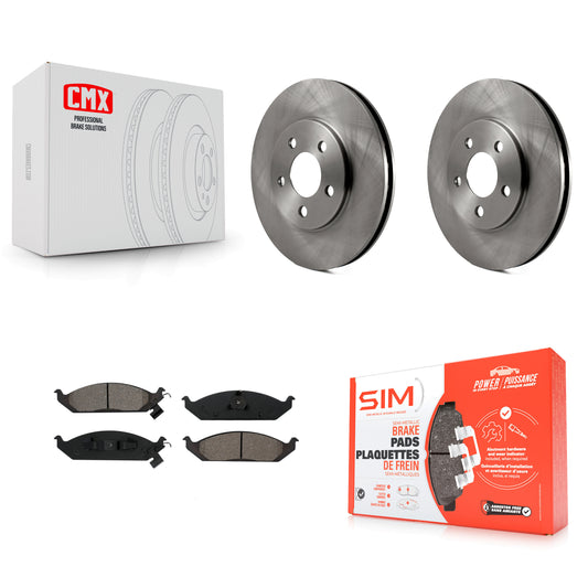 [Avant] Kit de Disque et plaquette (semi-métallique) de frein pour Chrysler Sebring Dodge Stratus Cirrus Plymouth Breeze K8S-100191