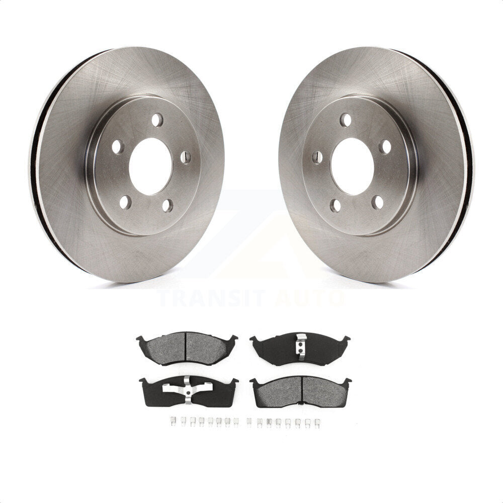 [Avant] Kit de Disque et plaquette (semi-métallique) de frein pour Dodge Grand Caravan Chrysler Town & Country Plymouth Voyager K8S-100192 par Transit Auto