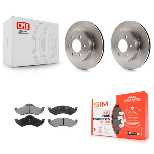 [Avant] Kit de Disque et plaquette (semi-métallique) de frein pour 2000-2002 Dodge Dakota Durango K8S-100194