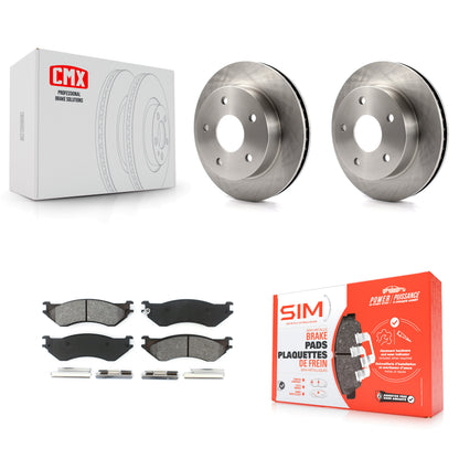 [Avant] Kit de Disque et plaquette (semi-métallique) de frein pour 2000-2001 Dodge Ram 1500 4WD K8S-100201