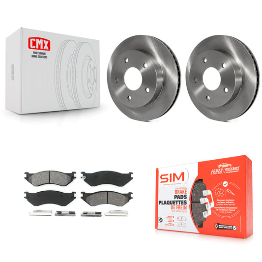 [Avant] Kit de Disque et plaquette (semi-métallique) de frein pour 2000-2001 Dodge Ram 1500 RWD K8S-100202
