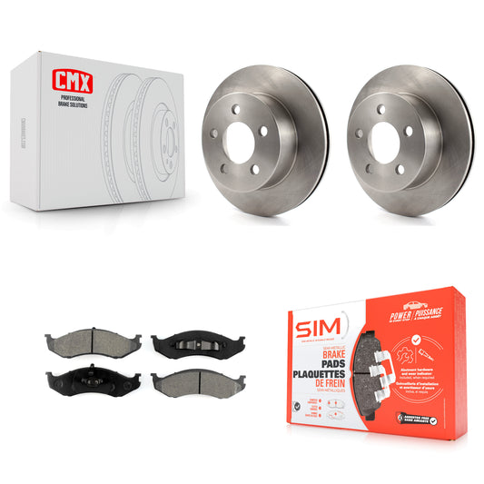 [Avant] Kit de Disque et plaquette (semi-métallique) de frein pour Jeep Wrangler Cherokee Grand Wagoneer TJ K8S-100206