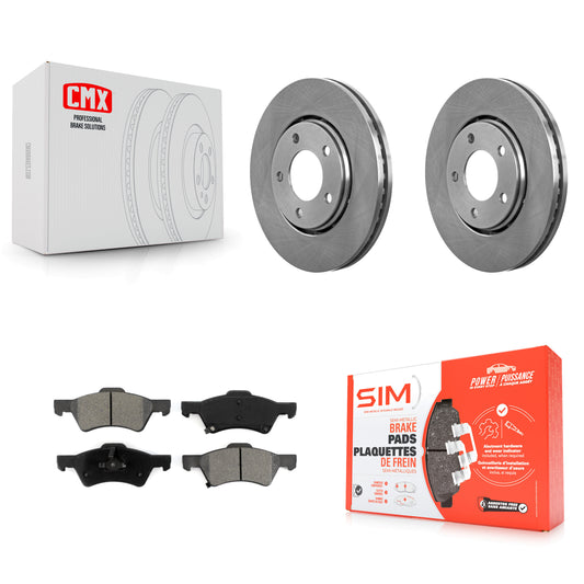 [Avant] Kit de Disque et plaquette (semi-métallique) de frein pour Dodge Caravan Chrysler Voyager K8S-100211