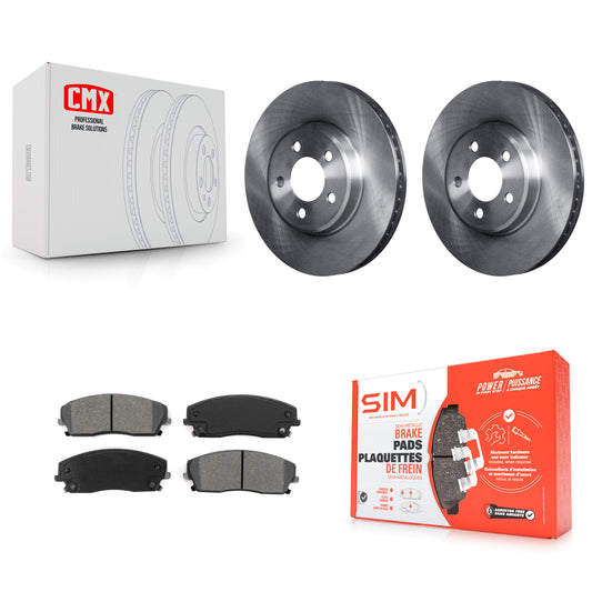 [Avant] Kit de Disque et plaquette (semi-métallique) de frein pour Dodge Charger Chrysler 300 Challenger Magnum K8S-100221