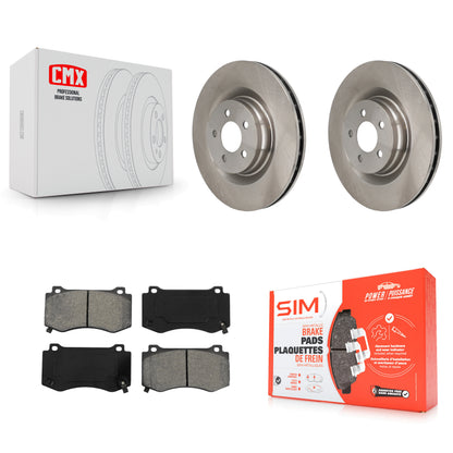 [Avant] Kit de Disque et plaquette (semi-métallique) de frein pour Dodge Charger Chrysler 300 Challenger Magnum K8S-100226