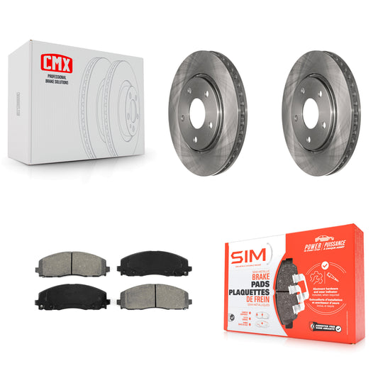 [Avant] Kit de Disque et plaquette (semi-métallique) de frein pour 2017-2018 Dodge Grand Caravan avec Single Piston Caliper K8S-100234