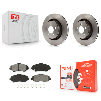 [Avant] Kit de Disque et plaquette (semi-métallique) de frein pour Jeep Liberty Dodge Nitro avec 332mm Diameter Rotor K8S-100235