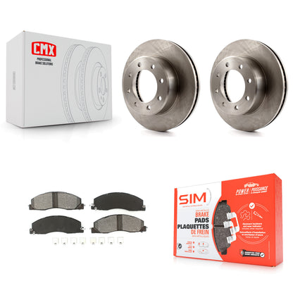 [Avant] Kit de Disque et plaquette (semi-métallique) de frein pour Ram 2500 3500 1500 Dodge K8S-100236