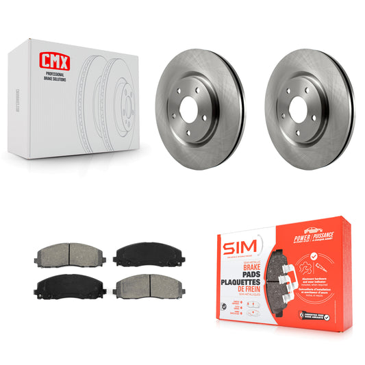 [Avant] Kit de Disque et plaquette (semi-métallique) de frein pour Dodge Grand Caravan Chrysler Journey Town & Country Pacifica Ram C/V Volkswagen Routan Voyager K8S-100242