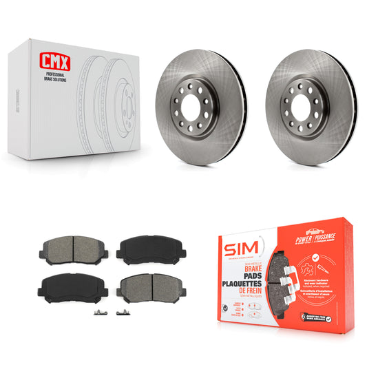 [Avant] Kit de Disque et plaquette (semi-métallique) de frein pour Dodge Dart Chrysler 200 K8S-100243