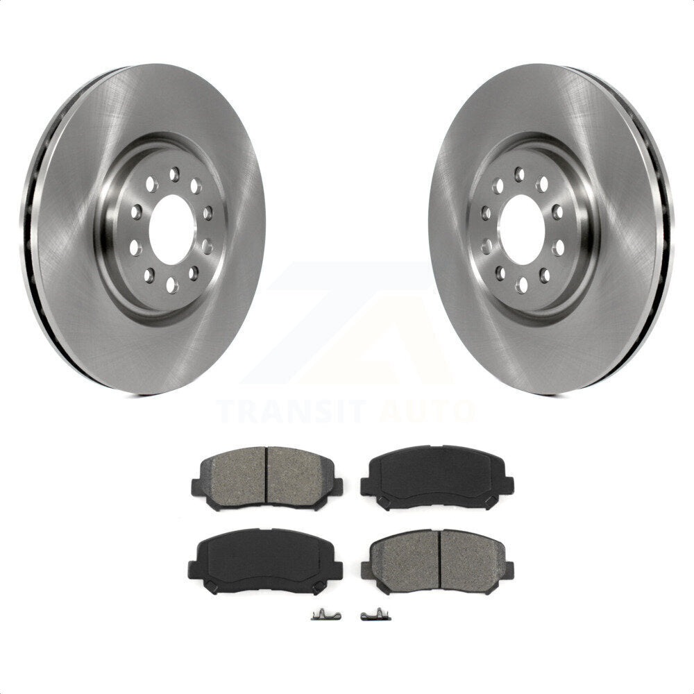 [Avant] Kit de Disque et plaquette (semi-métallique) de frein pour 2014-2017 Jeep Cherokee avec Single Piston Caliper K8S-100244 par Transit Auto