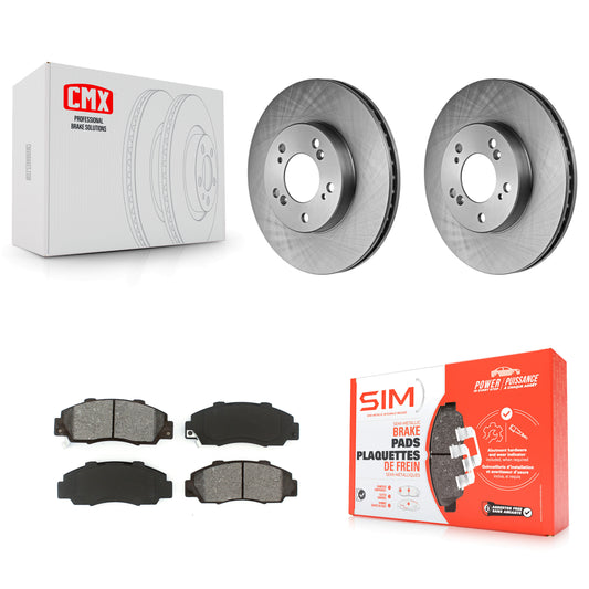 [Avant] Kit de Disque et plaquette (semi-métallique) de frein pour Honda CR-V Acura Integra Prelude Odyssey Legend TL RL Isuzu Oasis K8S-100245