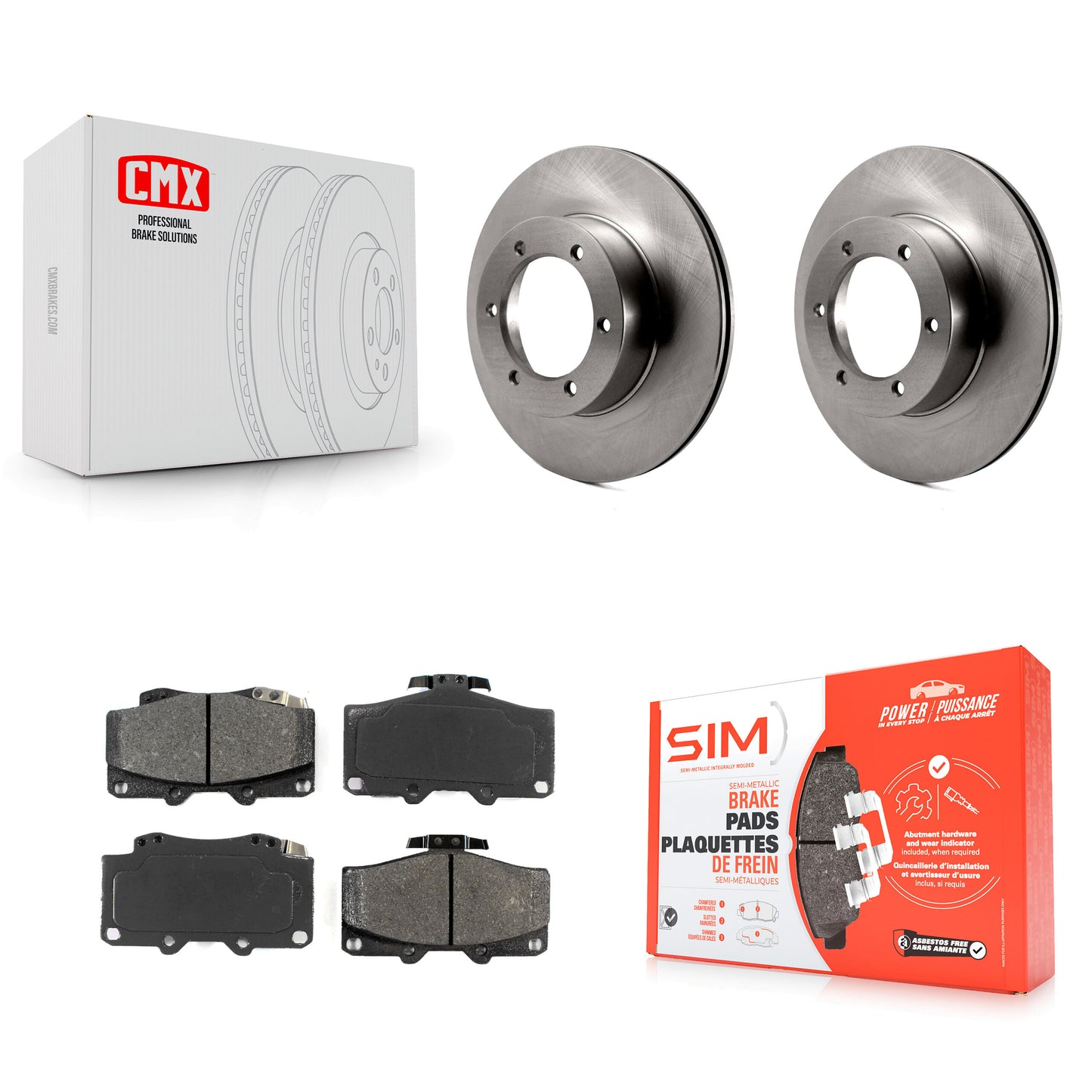 [Avant] Kit de Disque et plaquette (semi-métallique) de frein pour Toyota Pickup 4Runner K8S-100253