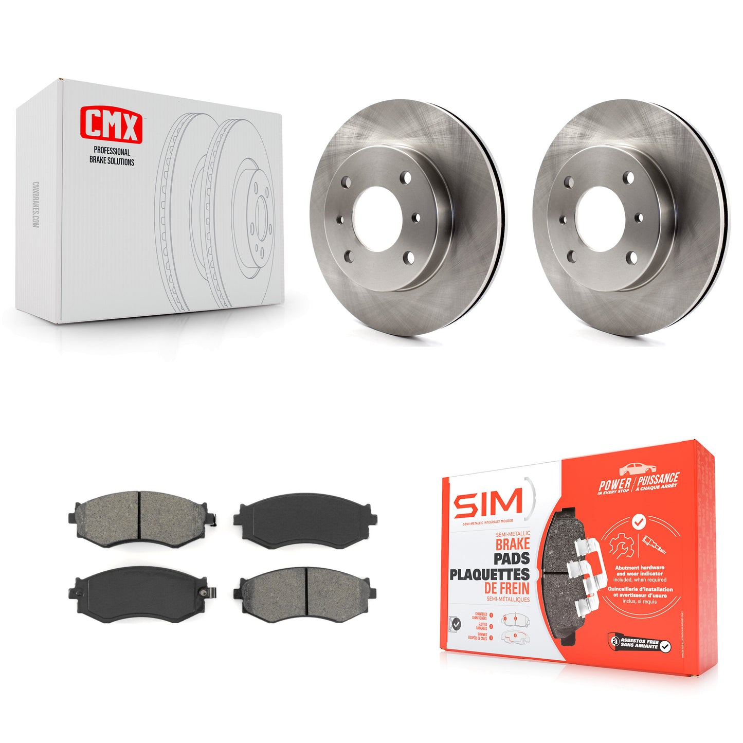 [Avant] Kit de Disque et plaquette (semi-métallique) de frein pour Nissan Sentra 240SX Stanza INFINITI G20 Axxess K8S-100256