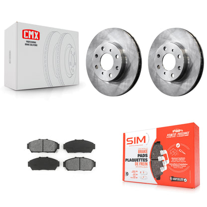 [Avant] Kit de Disque et plaquette (semi-métallique) de frein pour 1994-1995 Honda Civic EX avec Sedan Non-ABS K8S-100269
