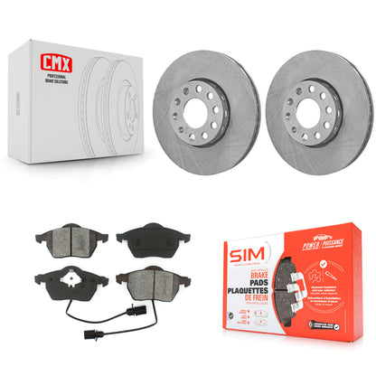 [Avant] Kit de Disque et plaquette (semi-métallique) de frein pour Volkswagen Passat Audi A4 Quattro A6 K8S-100288