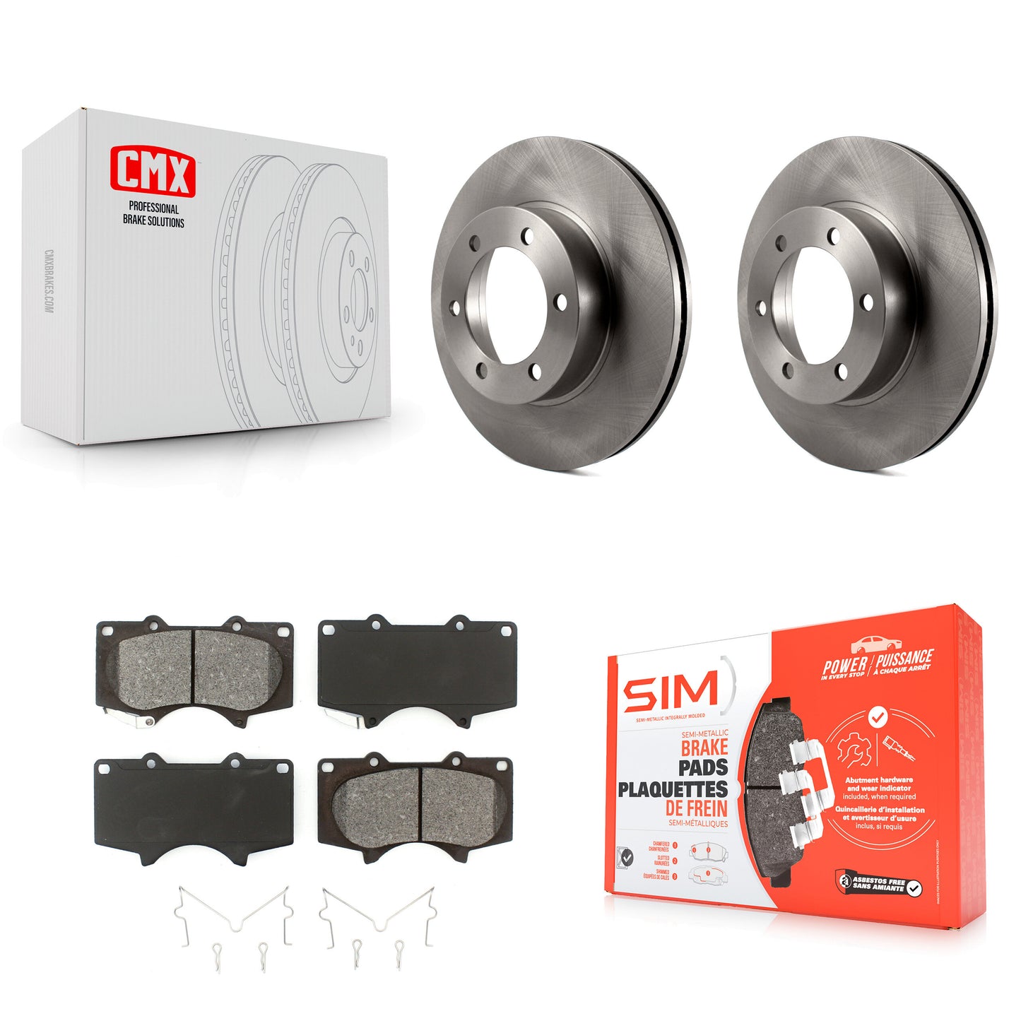 [Avant] Kit de Disque et plaquette (semi-métallique) de frein pour Toyota Tundra Sequoia K8S-100354