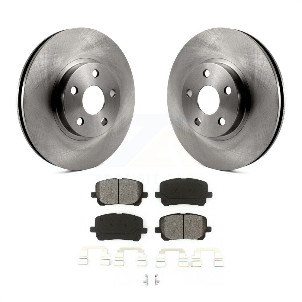 [Avant] Kit de Disque et plaquette (semi-métallique) de frein pour 2003-2008 Toyota Corolla Matrix Pontiac Vibe K8S-100356 par Transit Auto