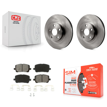 [Avant] Kit de Disque et plaquette (semi-métallique) de frein pour 2003-2008 Toyota Corolla Matrix Pontiac Vibe K8S-100356