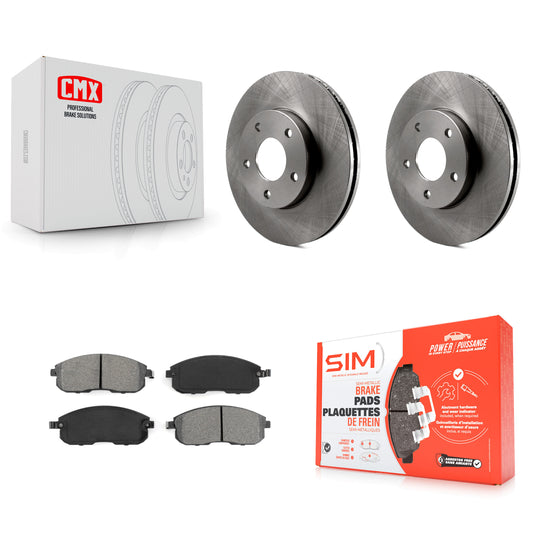 [Avant] Kit de Disque et plaquette (semi-métallique) de frein pour 2000-2001 Nissan Maxima Infiniti I30 INFINITI K8S-100359