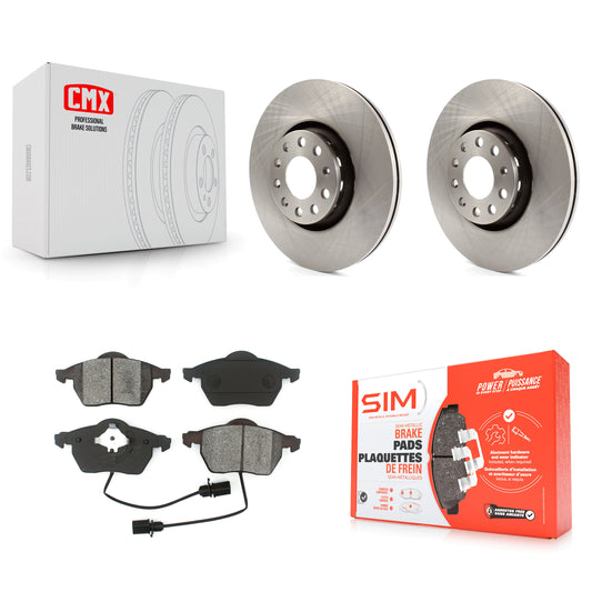 [Avant] Kit de Disque et plaquette (semi-métallique) de frein pour Audi A4 Quattro A6 S4 S6 avec 312mm Diameter Rotor K8S-100365