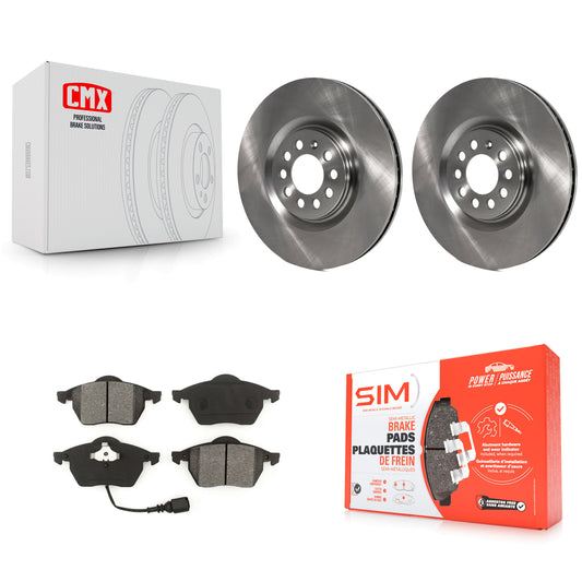 [Avant] Kit de Disque et plaquette (semi-métallique) de frein pour Volkswagen Jetta Audi Golf TT Quattro K8S-100366