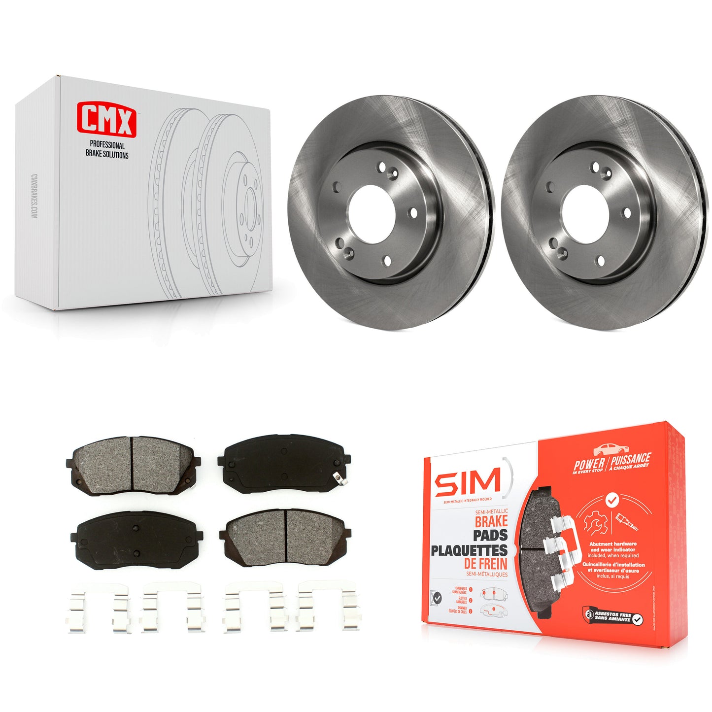 [Avant] Kit de Disque et plaquette (semi-métallique) de frein pour 2010-2012 Kia Rondo K8S-100393