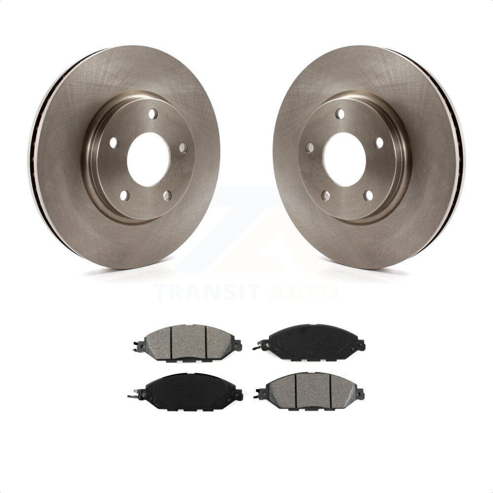 [Avant] Kit de Disque et plaquette (semi-métallique) de frein pour 2016 Nissan Pathfinder From 11 15 K8S-100407 par Transit Auto